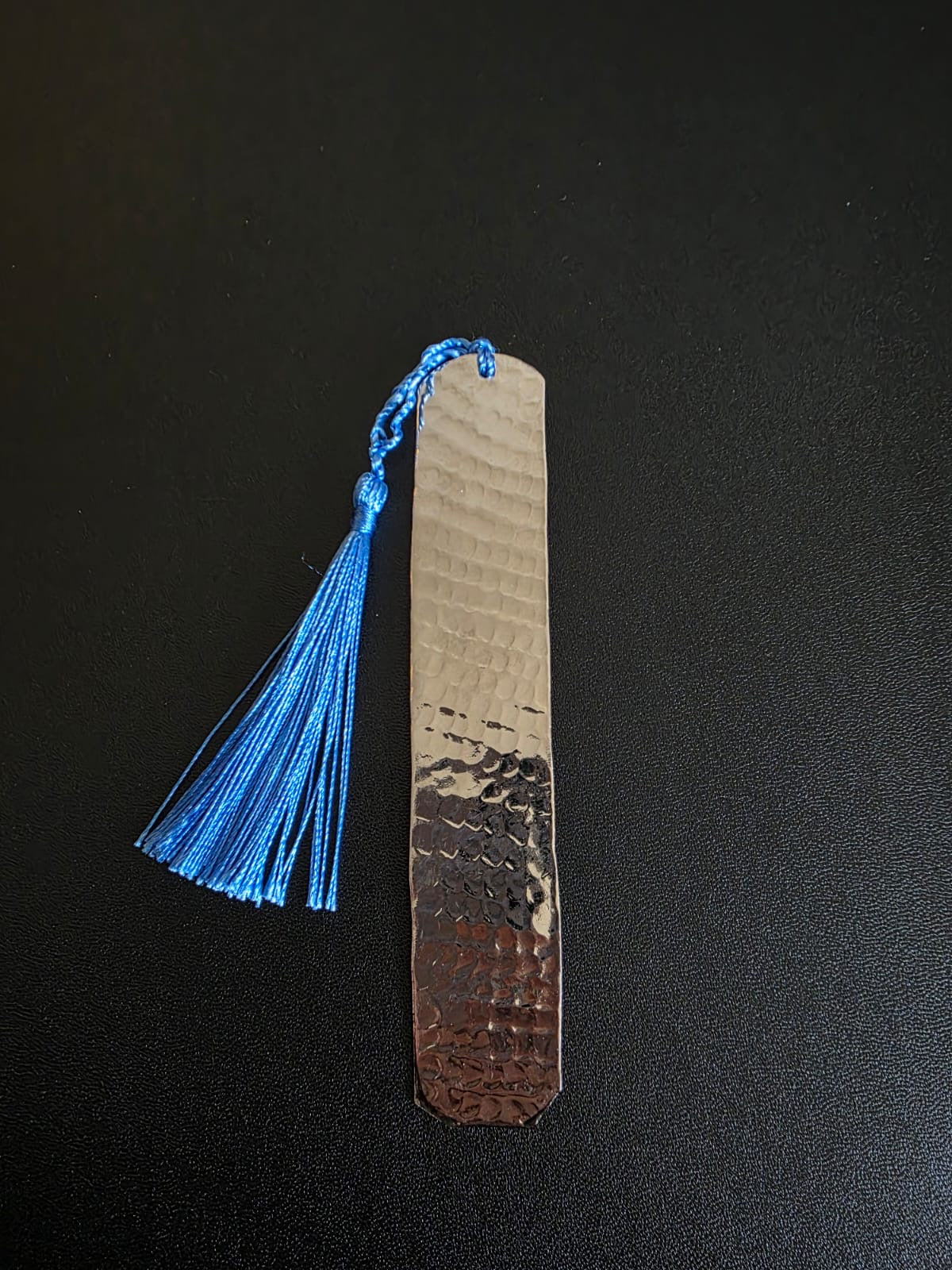 Hammered copper bookmark