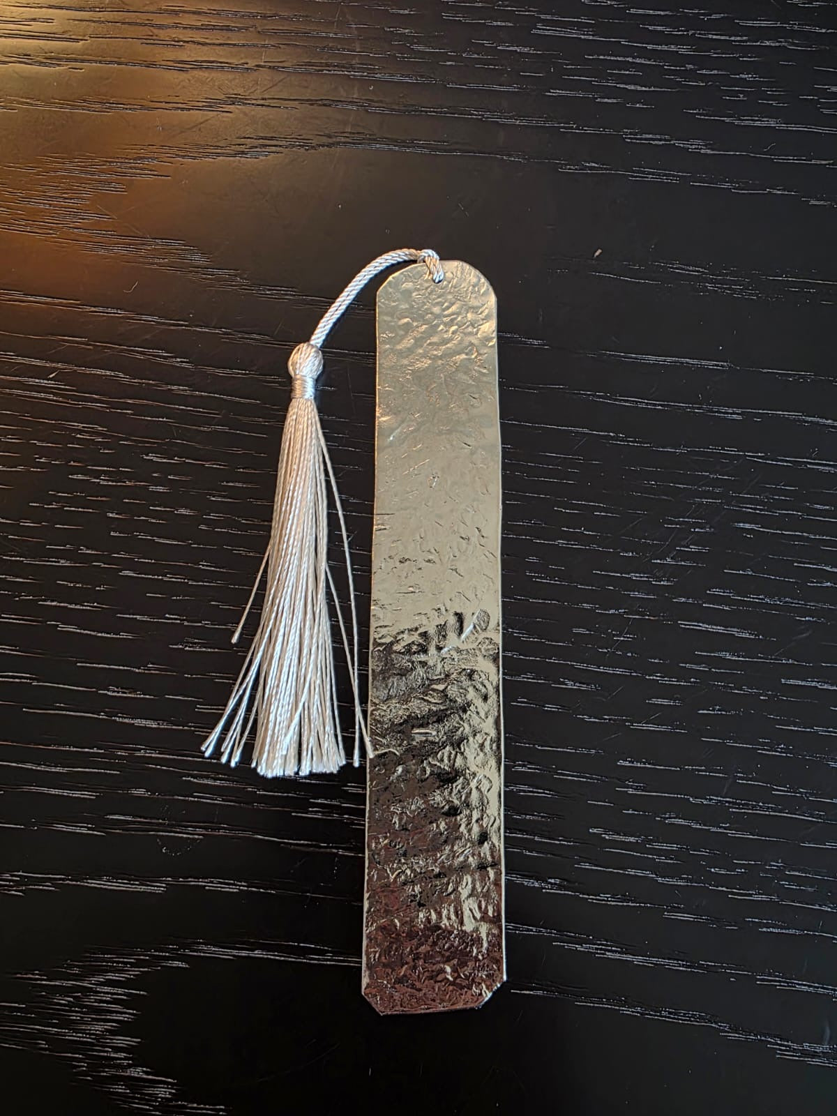 Hammered copper bookmark