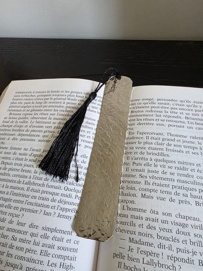 Hammered copper bookmark